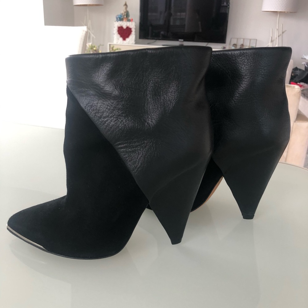 Authentic IRO boots. Size 36. Black leather/suede - Picture 4 of 8